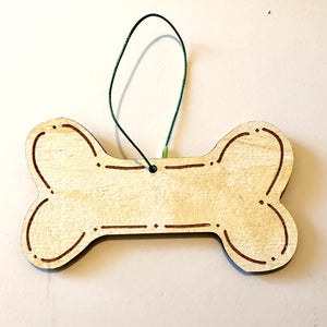 Dog Bone Christmas Ornament