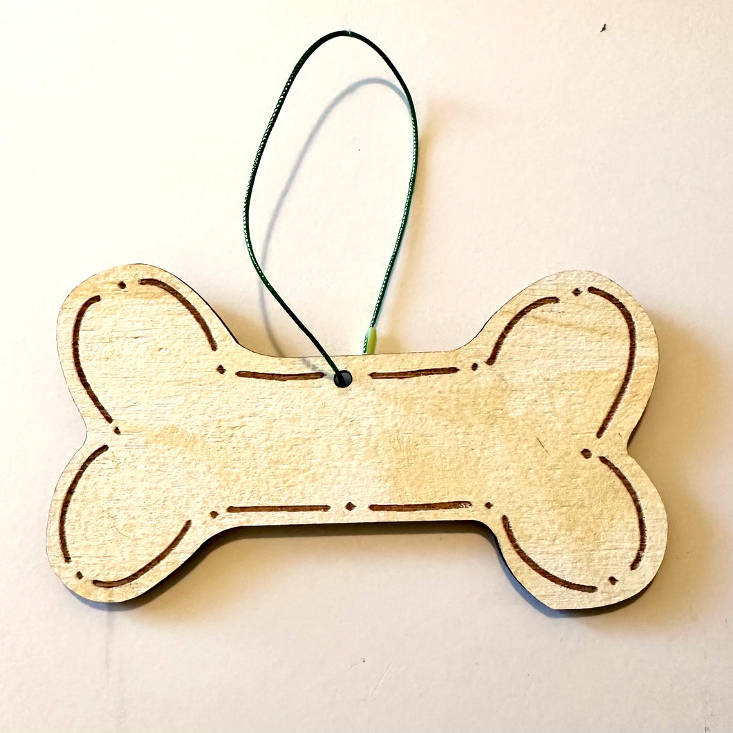 Dog Bone Christmas Ornament