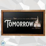 To All Who Come To This Happy Place | Castle Tribute Framed Sign - Handmade by JRW Design Co.